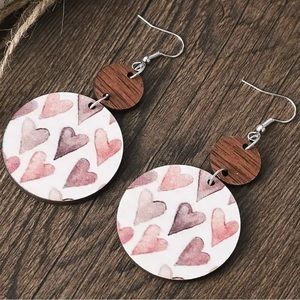 Valentines dangle earrings